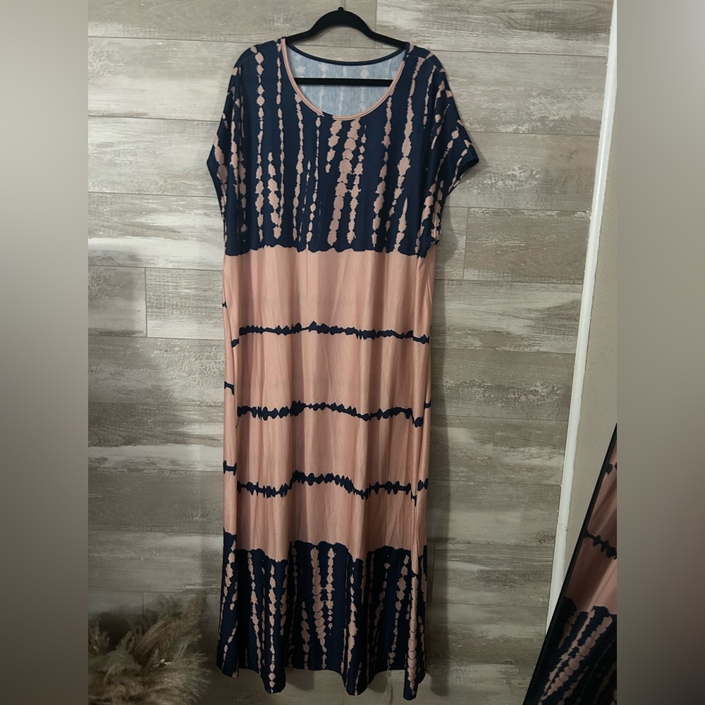 Tie dye maxi dress